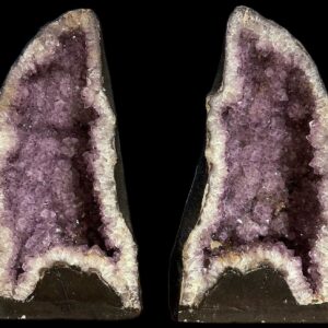 Amethyst Geode Cave Pair 7